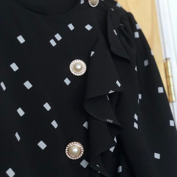 40s Tea dress with buttons - Picture 4 of 5